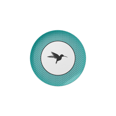 Plato colibri retro