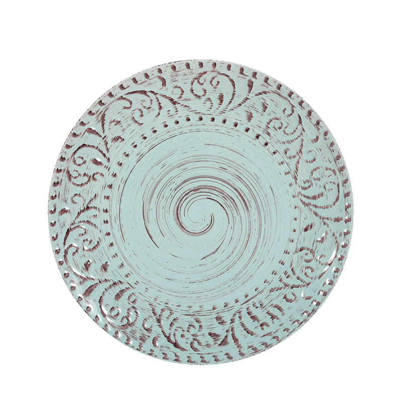 Plato fondo verde